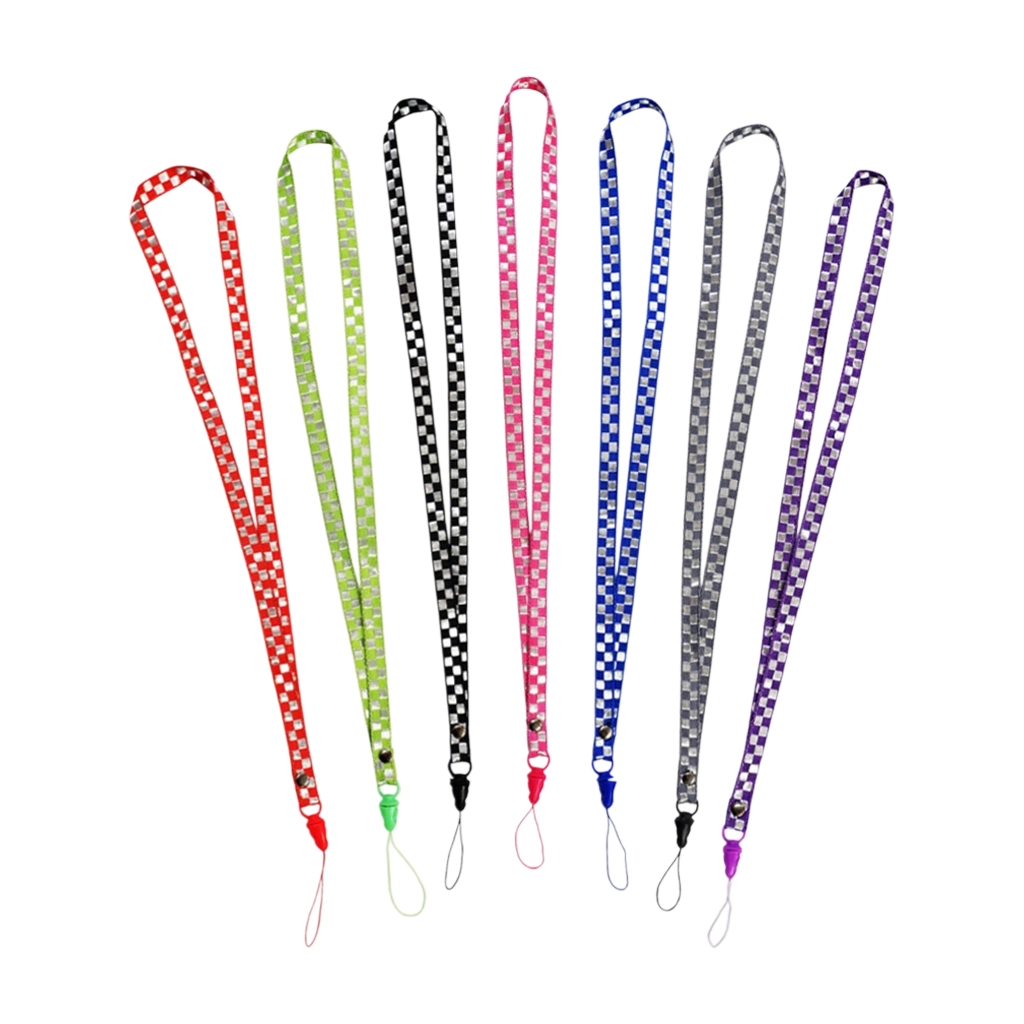 Lanyard 40cm Assorted Colors Checkered Design - Data Covers & Cases