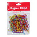 Best Buy Clip Paper Plastic 50 Pieces, Assorted Colors - School & Office Supplies