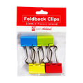 Best Buy Clip Foldback 1.25 Inches 4 Pieces 32mm Assorted - Filing Supplies