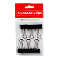 Best Buy Clip Foldback 0.75 Inches 6 Pieces 19mm Black