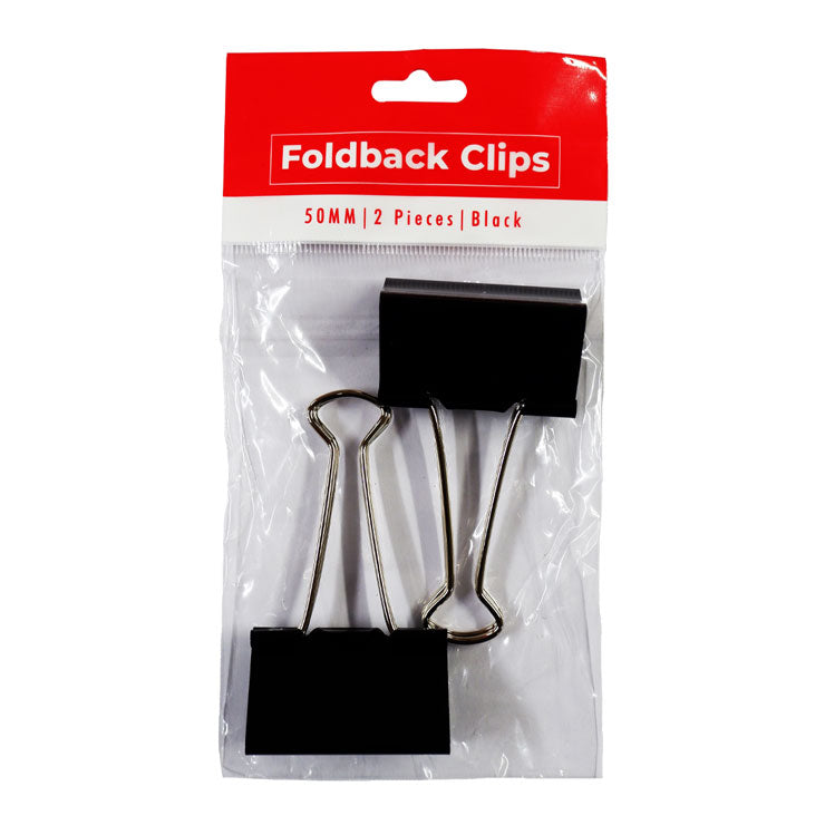 Best Buy Clip Foldback 2 inches 2 pieces 50mm Black
