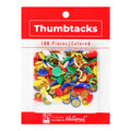 Best Buy Thumbtacks 100's Assorted Color - School & Office Supplies