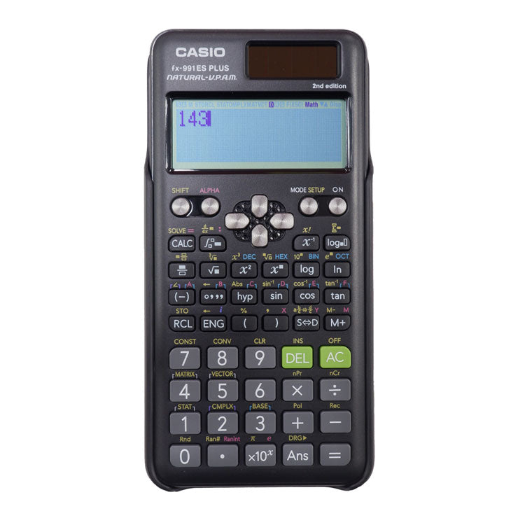 Casio Scientific Calculator FX991ES Plus, Black - School Essentials