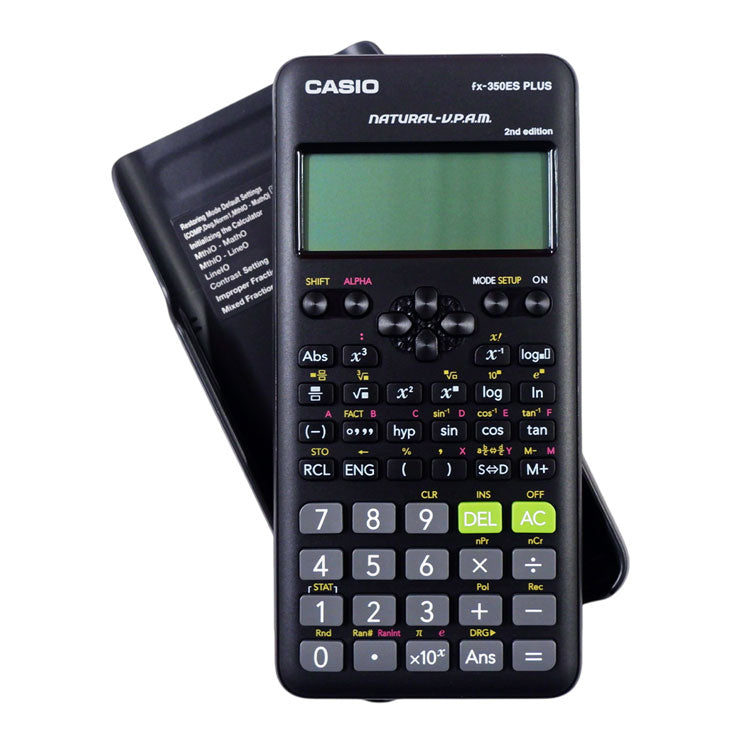 Casio Scientific Calculator FX350ES Plus, Black - School Essentials