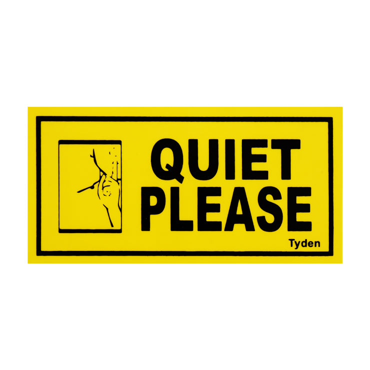 Sonoma Signage 4x8 Y Quiet Please - School & Office Supplies