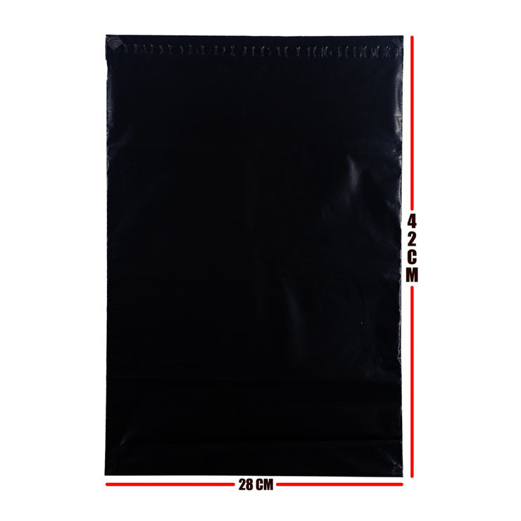 Courier Pouch Polymailer Large 28x42cm 50 pieces, Black - Packaging Supplies - Pouches