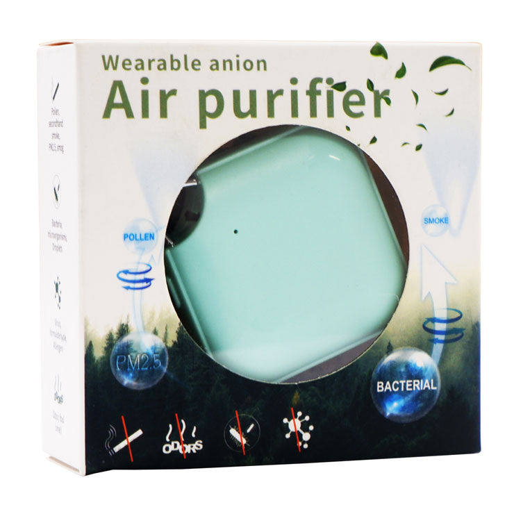 Air Purifier Necklace Mint Green - Health & Safety Essentials