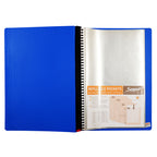 Seagull Clearbook Refillable JC9037 Long 20 sheets 37 Holes, Blue- Filing Supplies - Office Supplies