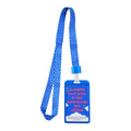 ID Protector 54x85mm Blue Vertical With Lanyard Aluminum Stripe