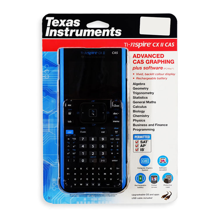 Texas Instrument Graphing Calculator TI Nspire CX II CAS - College School Supplies