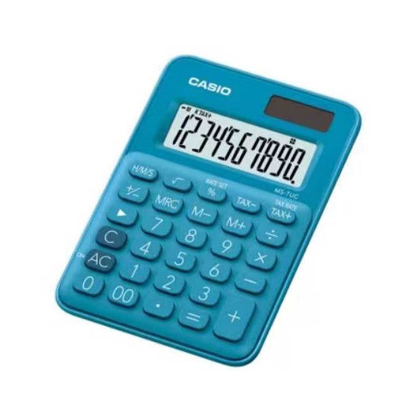 Casio Desktop Calculator MS7UC Blue 10 Digits