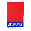 Aplus Folder Colored Long 10's 12pts Red - School & Office Supplies - Filing Supplies