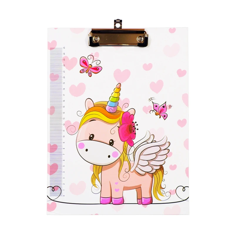 Clipboard F5763A A4 Unicorn Ordinary Clip with Ruler - Files & Folders