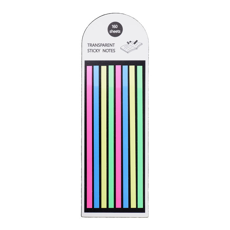 Tape Flags 160's Transparent Long Strip Neon