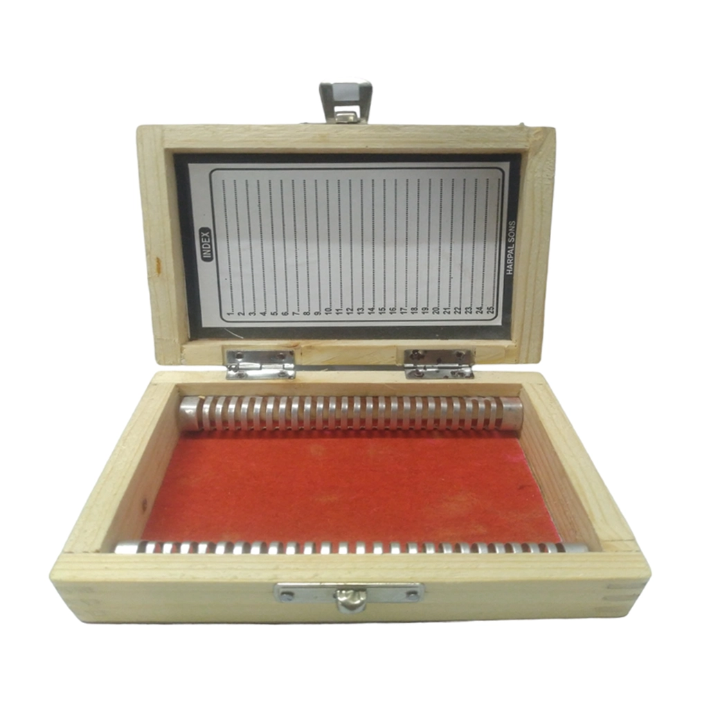 Glass Slide Micro Box Wooden 25 Division - School Supplies - Laboratory Equipment