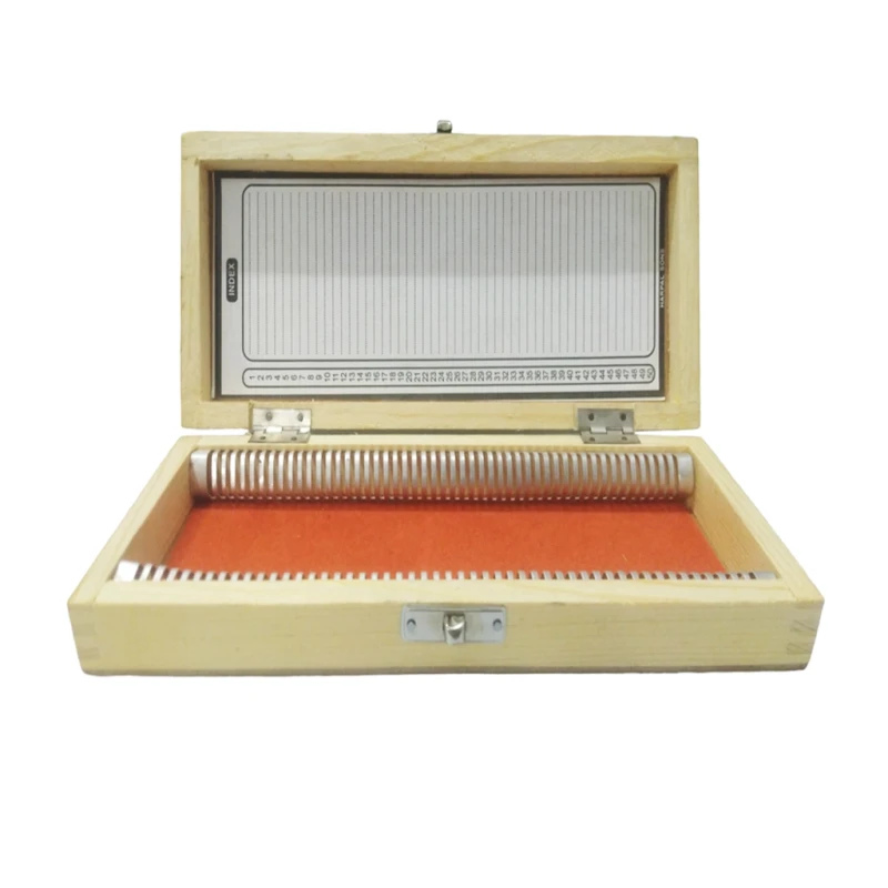 Glass Slide Micro Box Wooden 50 Division - School Supplies - Laboratory Equipment