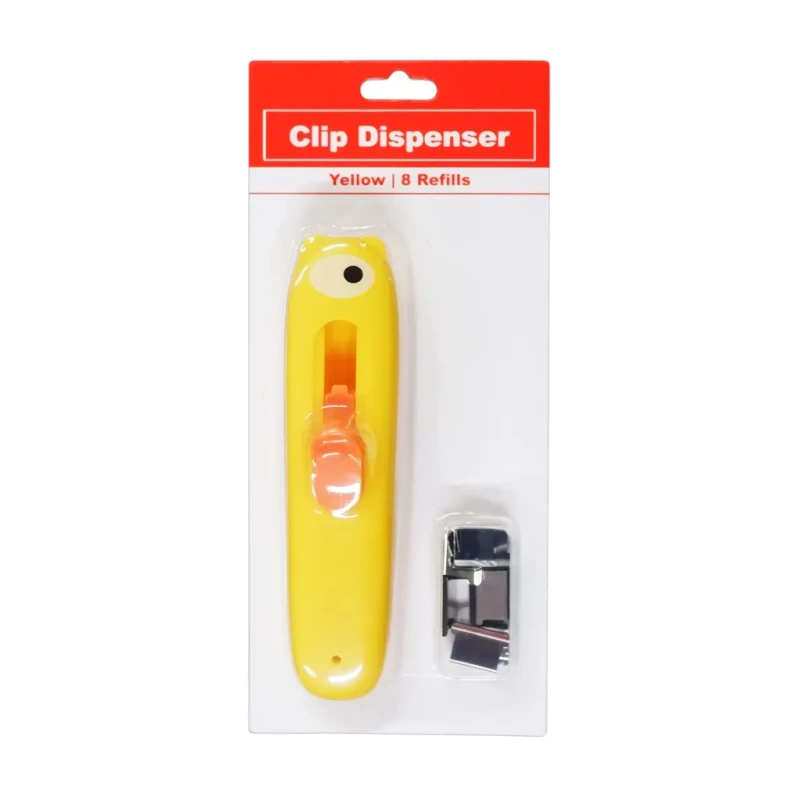 Best Buy Clip Dispenser 1A5000039 with Refills Yellow - Filing Supplies