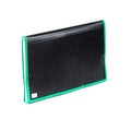 Seagull Expanding File Blk4301 Long 12pockets Garter Lock w Tab Side Lining Green