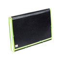 Seagull Expanding Files Long 12 Pockets Garter Lock with Tab Side Lining BLK4301 Neon Green