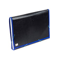 Seagull Expanding Files Long 12 Pockets Garter Lock with Tab Side Lining BLK4301 Dark Blue