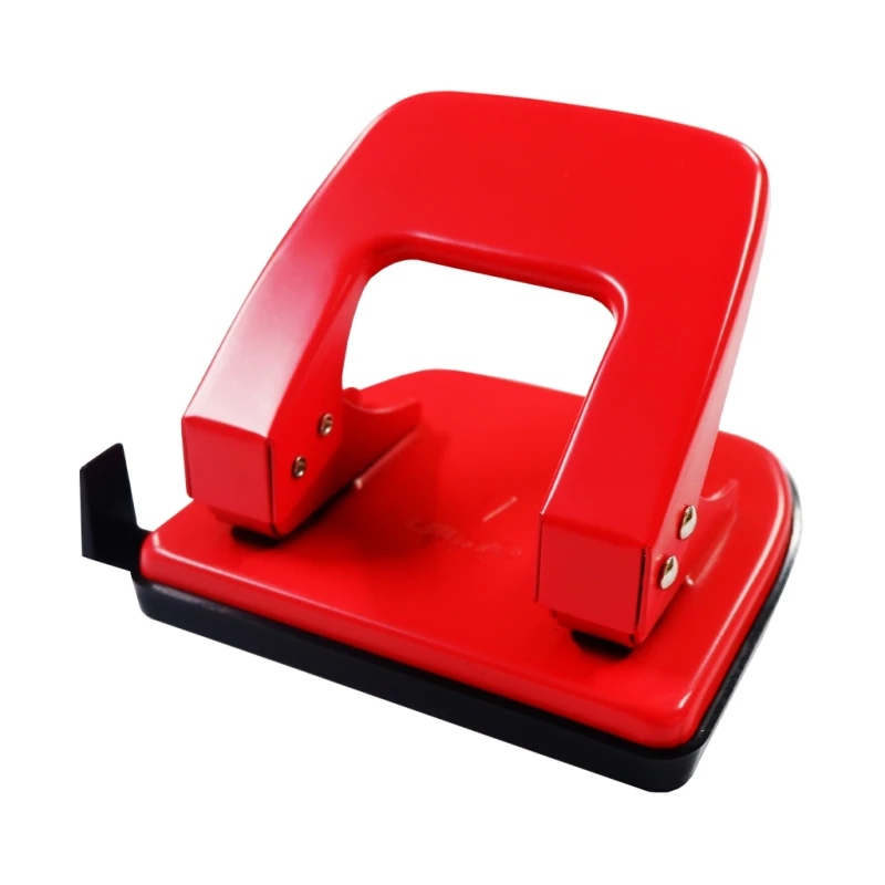 KW-Trio Puncher 2 Hole 912 7cm 16Sheets, Red