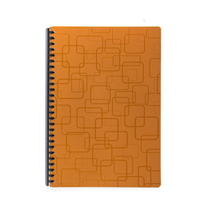 Seagull Clearbook Refillable PCL27 Long 20 Sheets 27Holes Metallic Color Puzzle Design, Gold