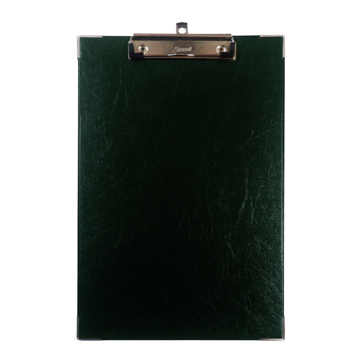 Seagull Clipboard EJA355 Long w Cover Wire Clip Board Material Vertical Dark Green - School & Office