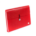 Seagull Expanding File Long 12 Pockets Side Garter Lock with Tab 4301EF13F Red