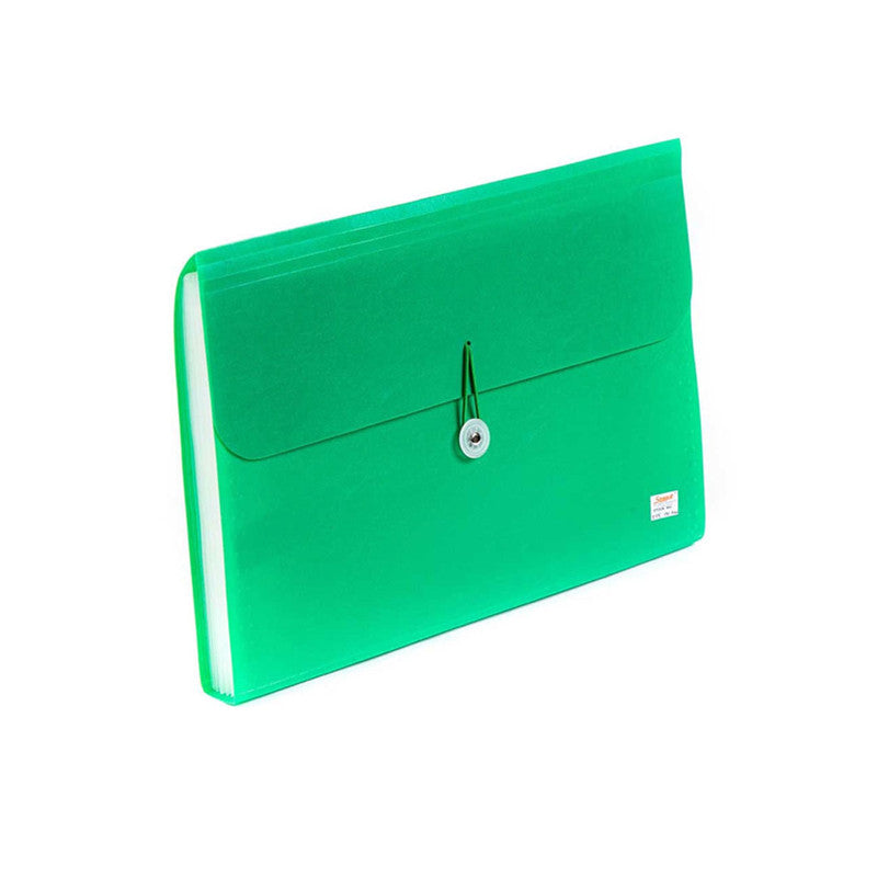 Seagull Expanding File 4301ef13f Long 12pockets Side Garter Lock with Tab Green