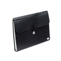 Seagull Expanding File Long 12 Pockets Side Garter Lock with Tab 4301EF13F Black