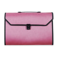 Seagull Expanding File with Handle L4301 Long 12 pockets Push Lock Maroon