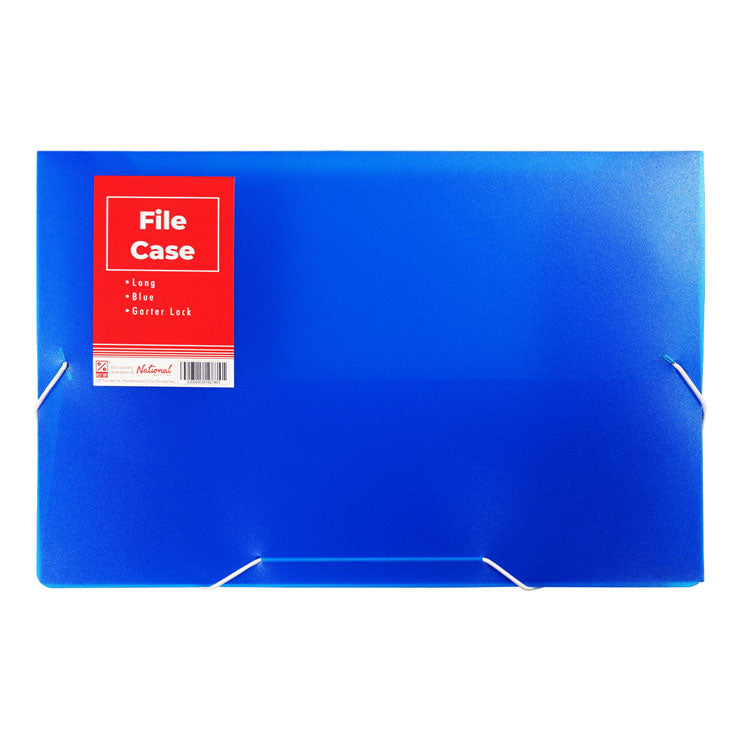 Best Buy File Case 14009FC Long Garter Lock Foldable Blue