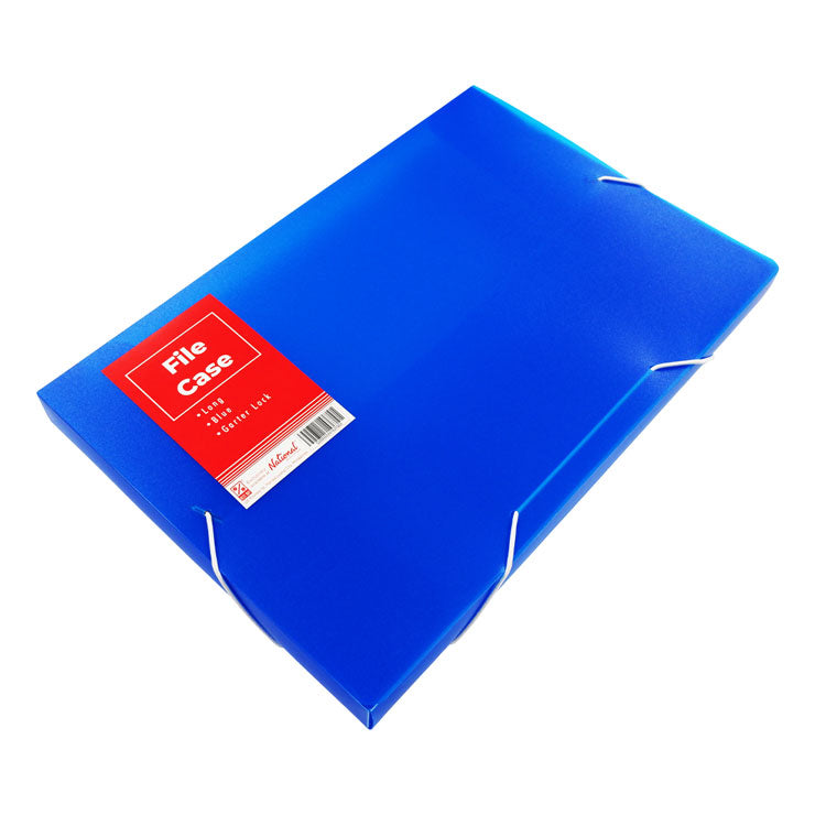 Best Buy File Case 14009FC Long Garter Lock Foldable Blue