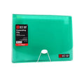 BEST BUY Expanding File 14011 A4 12 Pockets Garter Lock with Tab Green