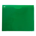 Seagull Plastic Envelope 109 A4 No Cover Vertical Diagonal Lines Design, Green