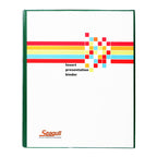 Seagull Ring Binder 3R CVP15 A4 1.5 inches DType PVC Cover with Front and Back Outer Pockets, Green