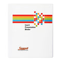 Seagull Ring Binder 3R CVP15 A4 1.5 inches DType PVC Cover with Front and Back Outer Pockets, White