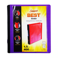 Seagull Ring Binder 3R Bcp15 A4 1.5Inches Dtype Pp Cover With Front Pocket, Violet - Files & Folders