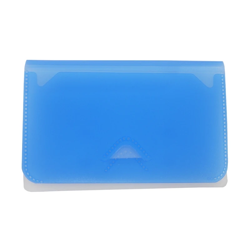 Flamingo Name Card Holder With 5 Sliding Locking Pockets Blue 100x65mm 4501N - Card & Note Holders