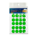 Cosmo Label Sticker Round Fluorescent 21mm CFl21, Green - School & Office Supplies