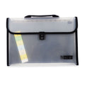 Best Buy Expanding File with Handle F5304FC Long 12 Pockets Push Lock with Tab, Black