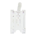 ID Name Plate Vertical with Alligator Clip White 140x59mm, White - School & Office Supplies