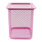 Arco Pen Holder P1120257 Mesh Square, Pink - Home & Office Essentials - Desk Accessories