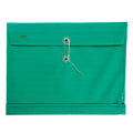 Seagull Plastic Envelope H104S Short String Lock Horizontal Transparent, Green