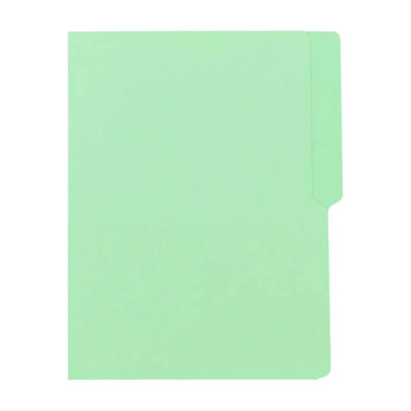Veco Folder Colored Short 11Pts, Green - Folders