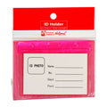 Best Buy ID Jacket Horizontal Waterproof with Header Flap 85mmx54mm Pink T-087H