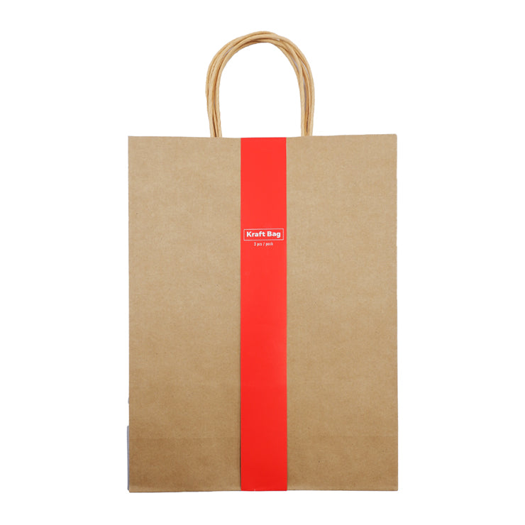 Best Buy Plain Kraft Gift Bag 3's Large 28x10.5x38cm - Gifts & Occasion Supplies