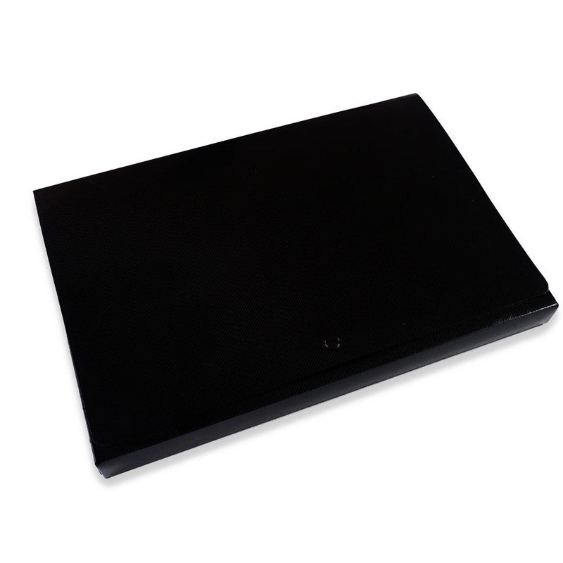 File Case JC206 Long 1.25 inches Snap Closure, Black