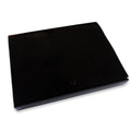File Case H502 Short 1.25 inches Button Type Lock, Black