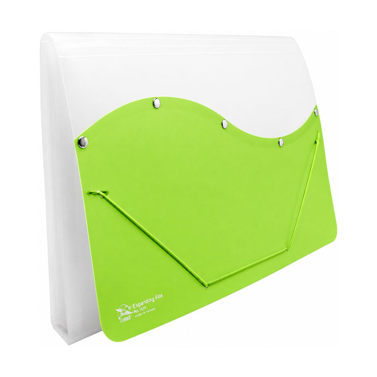 Flamingo Expanding File 4413 A4 12 Pockets, Green